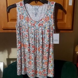 croft & barrow Women's Multicolor Sleeveless Top